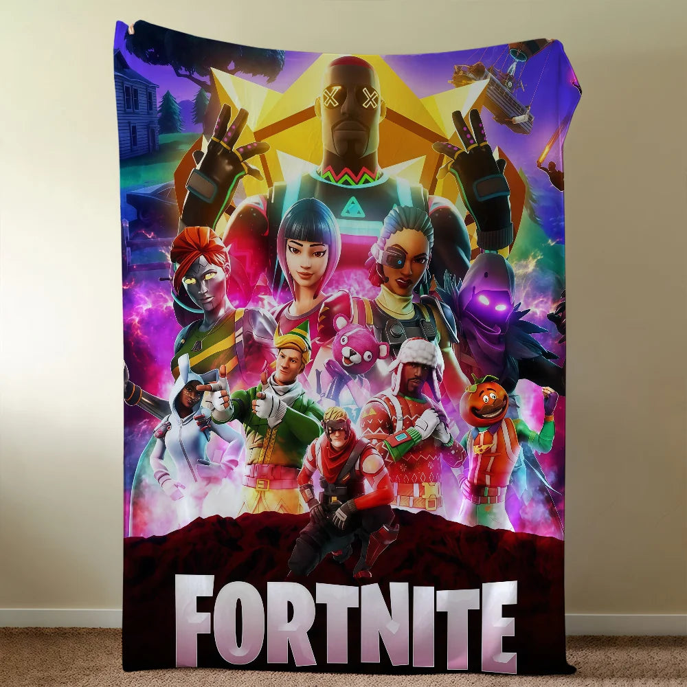 Blanket Throw Super Cozy Plush Living F-FORTNITES-ES Game Room Sofa Couch Childish Birthday Gifts