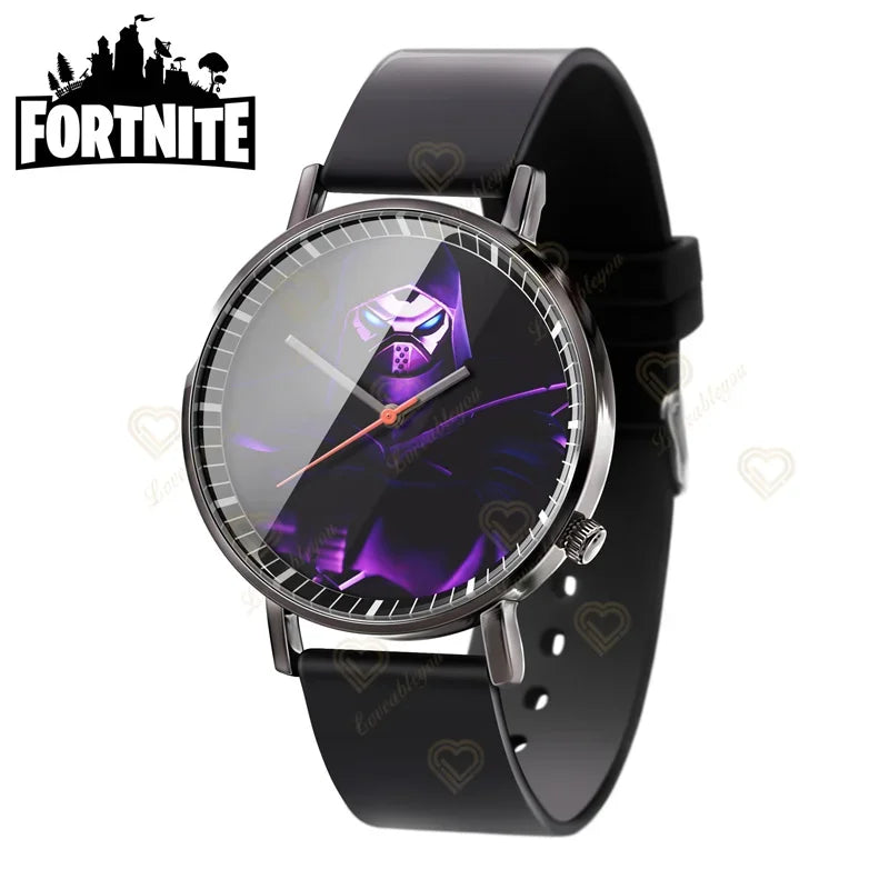Wrist Watch F-Fortnite Cook Watch Trend Fashion Creative Quartz Student Watches Battle Game Figure Model Kids Birthday Gift