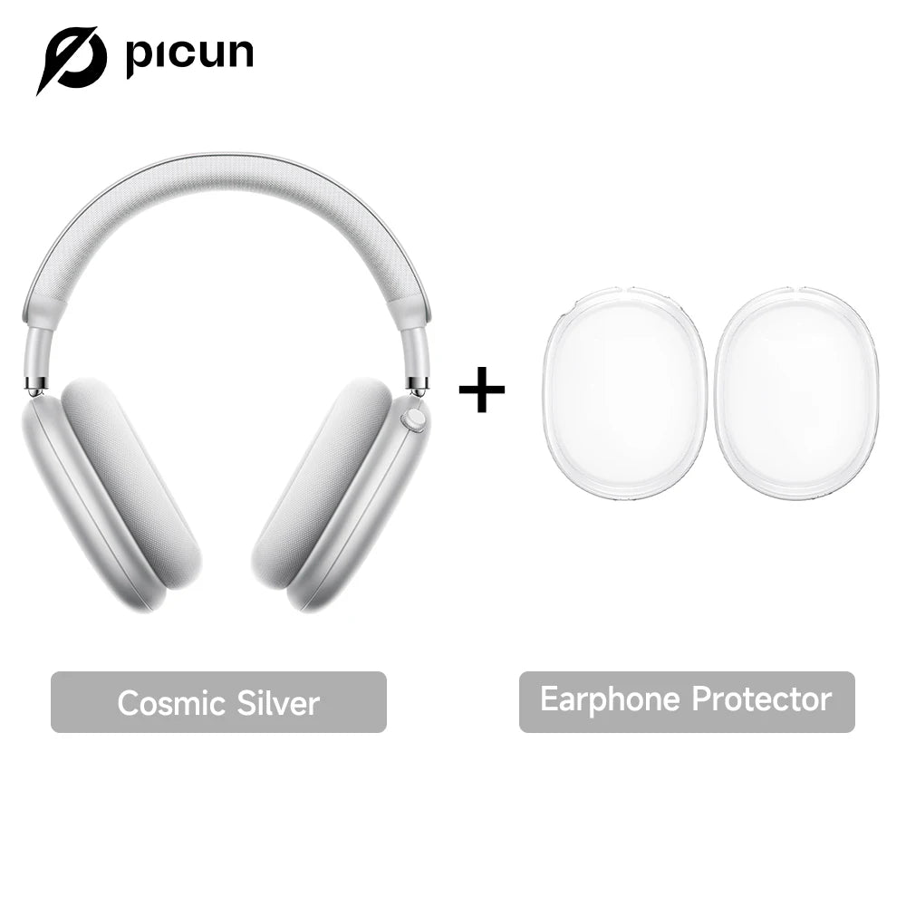 Auscultadores Sem Fios Picun F8 Pro ANC com Seguimento da Cabeça, Áudio Espacial 3D, ANC -52dB, Auscultadores Bluetooth HIFI com Microfone HD ENC, Baixa Latência e APP