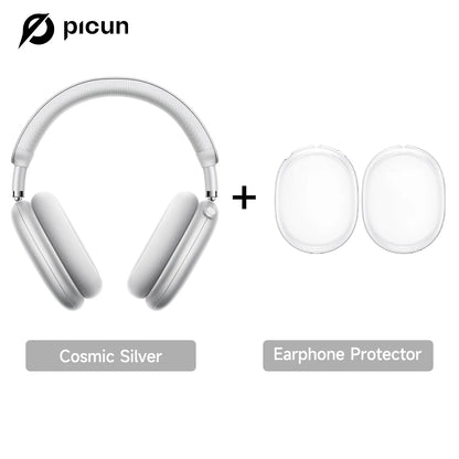 Auscultadores Sem Fios Picun F8 Pro ANC com Seguimento da Cabeça, Áudio Espacial 3D, ANC -52dB, Auscultadores Bluetooth HIFI com Microfone HD ENC, Baixa Latência e APP