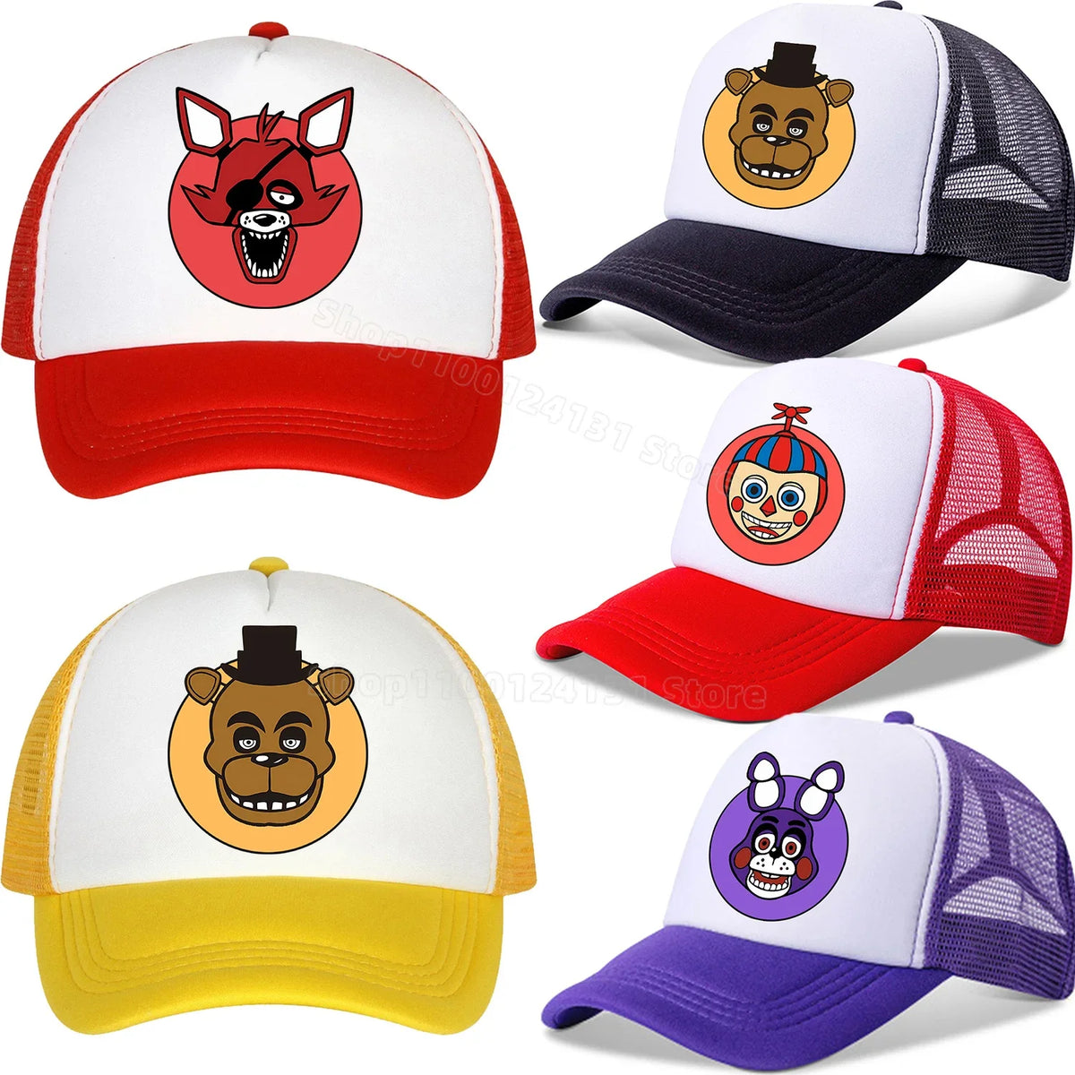„Five Nights At Freddy’s“ beisbolo kepurė vaikams ir suaugusiems, FNAFS anime figūrėlė, kepurė su snapeliu, medvilninės vasarinės kepurės, mados aksesuarai, dovana