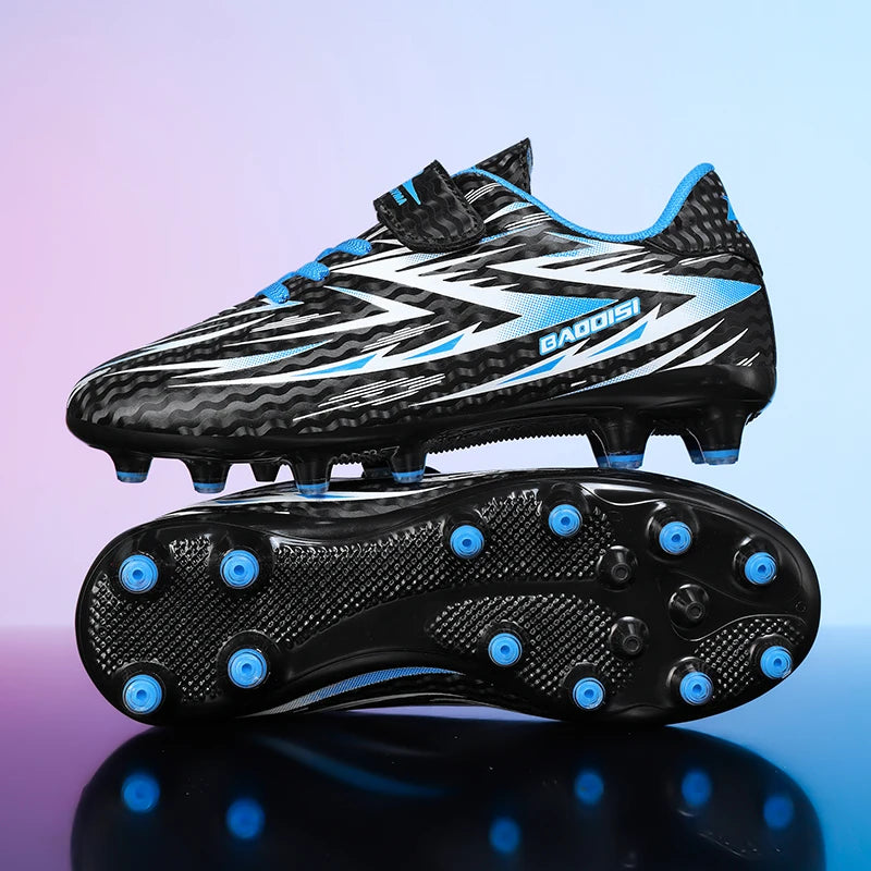 Nouvelles chaussures de football pour enfants, crampons antidérapants pour terrain de football, chaussures de football pour enfants, bottes de football d'intérieur, baskets professionnelles rapides, pointures 28-39.