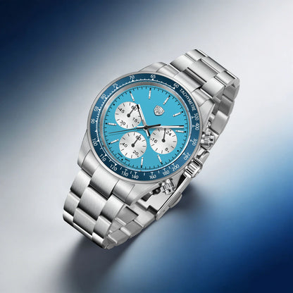 Rossitimi Casual Elegance Men Quartz Watch Light Luxury Premium Stainless Steel Sapphire Small Three-Pin Luminous Diving Watch