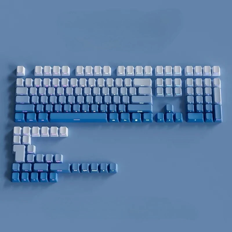 2025 Original Daylight Keycaps PTB Translucent, Side-engraved Oem 136 Keys, Customized To Fit 60/84/98/108 Mechanical Keyboards.