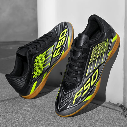 Men's Special Five-a-Side IC Indoor Flat Football Shoes, Breathable Indoor Football Shoes for Sports Competitions