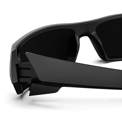 MAXJULI Z87 Polarized Sunglasses Men Wrap Around Sport Driving UV400 Retro Vintage Shield Safety Glasses 8231