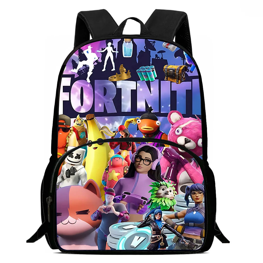 Classic Game FortniteS kinderrugzakken voor jongens en meisjes, verjaardagscadeau voor studenten en kinderen, schooltassen met grote capaciteit, duurzame campingrugzak