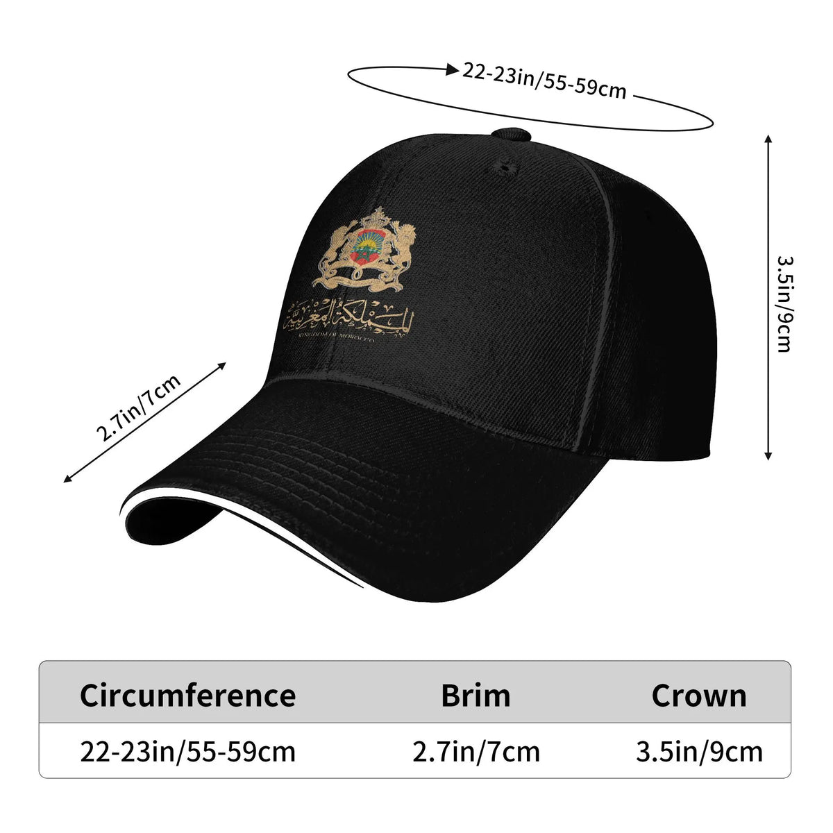Czapka z daszkiem z flagą Maroka y2k – fajna czapka typu trucker na lato dla mężczyzn i kobiet, do polowań i biwakowania