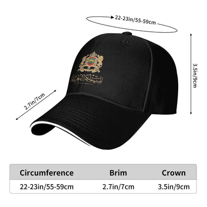 Czapka z daszkiem z flagą Maroka y2k – fajna czapka typu trucker na lato dla mężczyzn i kobiet, do polowań i biwakowania