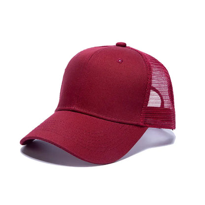 Gorras de béisbol al por mayor para hombre, gorras casuales, gorras de malla para mujer, gorras unisex con logotipo personalizado, gorras bordadas