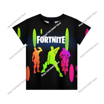 Summer Fashion Fortnite Mascot 3D Print Kids T-Shirt Casual T-shirt Boys Girls Unisex Children's Clothing T-shirt Tops
