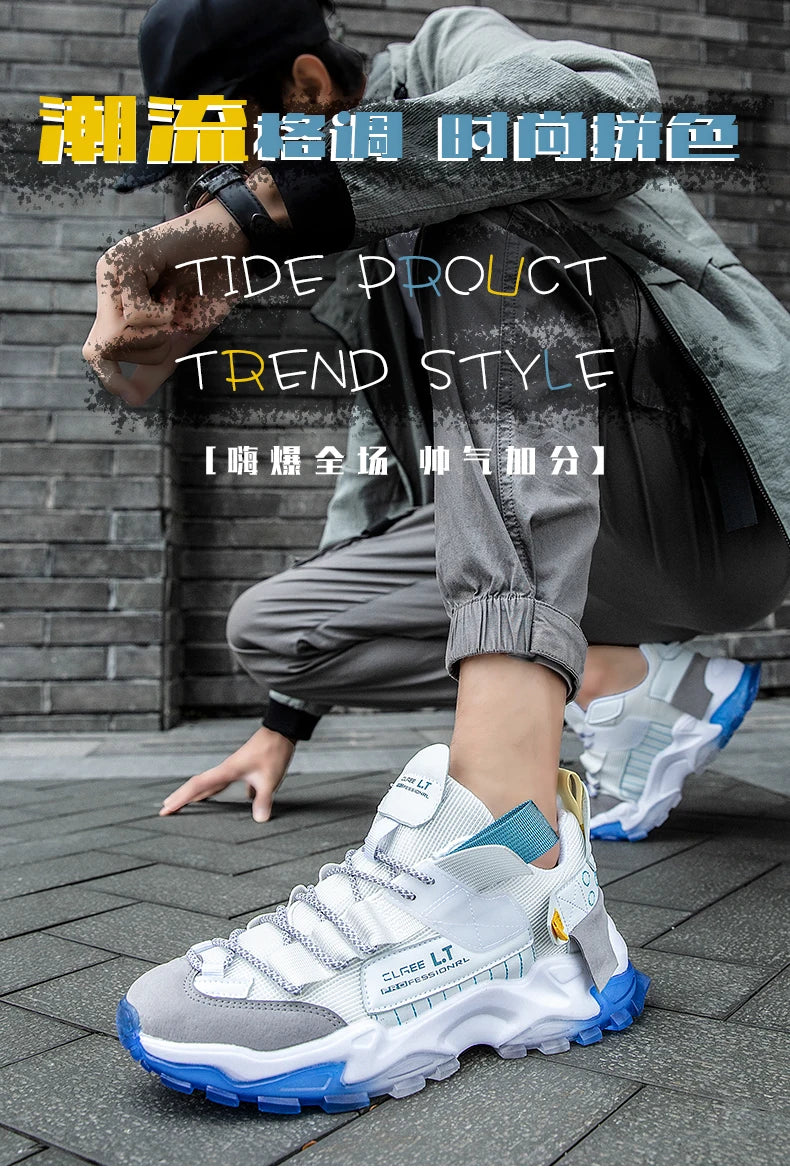 Herrskor Sneakers Herrskor för fritid Herrskor tennis Lyxskor Träningsskor Löpskor Andningsbara skor Modeloafers Löparskor för män