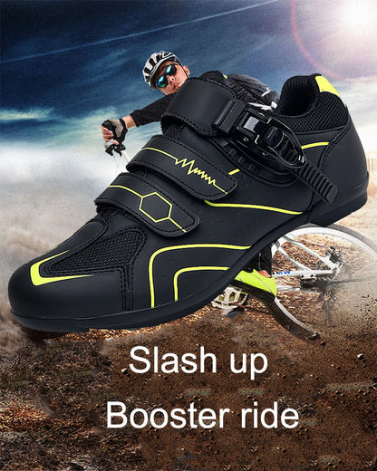 New Men's Cycling Sneakers with Cleats Speed Cycling Shoes for Women, Rubber-Soled Cycling Shoes