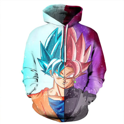 Sudadera con capucha Dragon Ball para niños y niñas, nuevo estilo de otoño e invierno, creativa, holgada y versátil