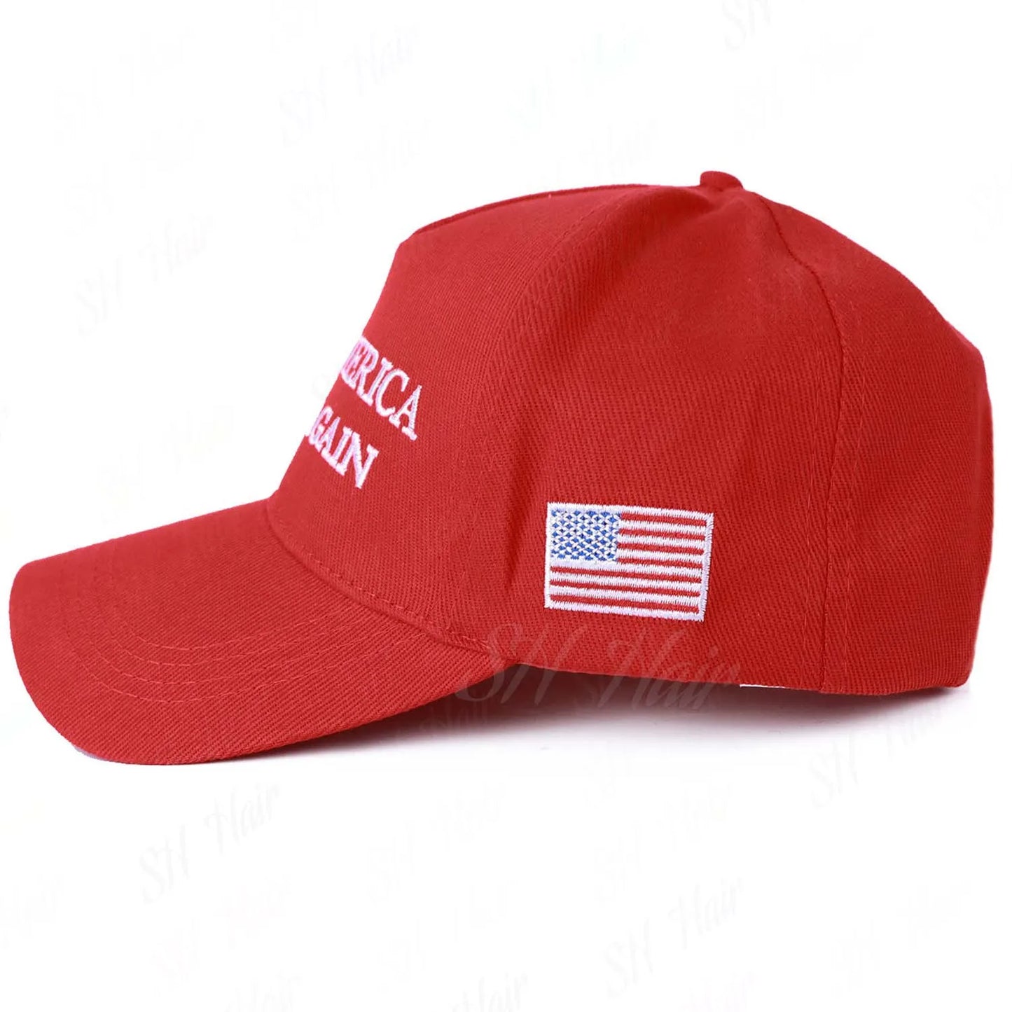 New Style Red Baseball Cap Solid Color Embroidered Sunshade and Sun Protection Cap