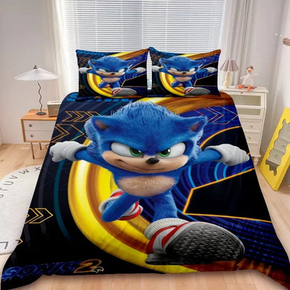 2/3pcs Sonic Duvet Cover Kids Bedding Set Comforter Cover Set for Bedroom Decor Teens Children Gifts single double bed