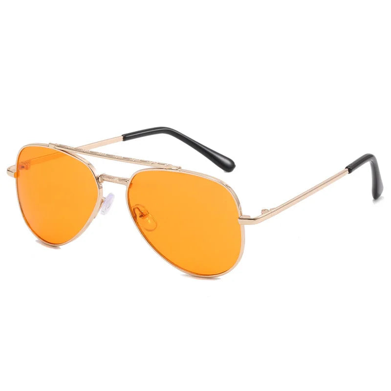 2025 UV400 Metal Children's Sunglasses for Boys and Girls, Toad Glasses for Children Sunglasses Boys And Girls Baby Aviator
