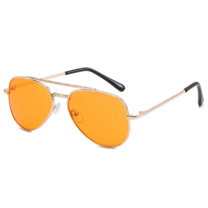 2025 UV400 Metal Children's Sunglasses for Boys and Girls, Toad Glasses for Children Sunglasses Boys And Girls Baby Aviator