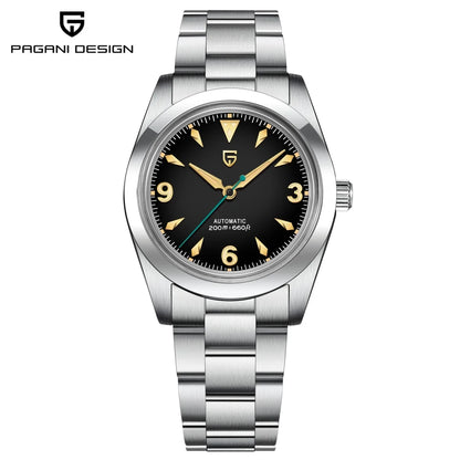 2024 NEW PAGANI DESIGN Sports Men Automatic Mechanical Wriswatch Japan NH35A Stainless Steel Simple 200M Waterproof Montre Homme