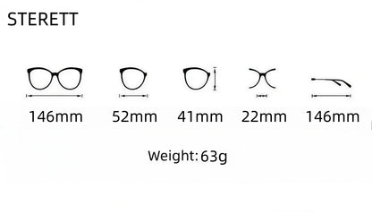Sterett Luxury Sunglasses Acetate Frame Handmade Limited Edition Paddle Temples Premium Quality