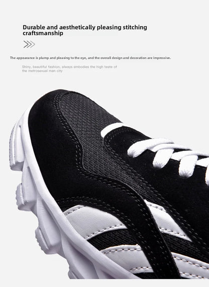 men's and women's running shoes breathable casual sneakers anti-slip vibration comfortable walking shoes 38-46