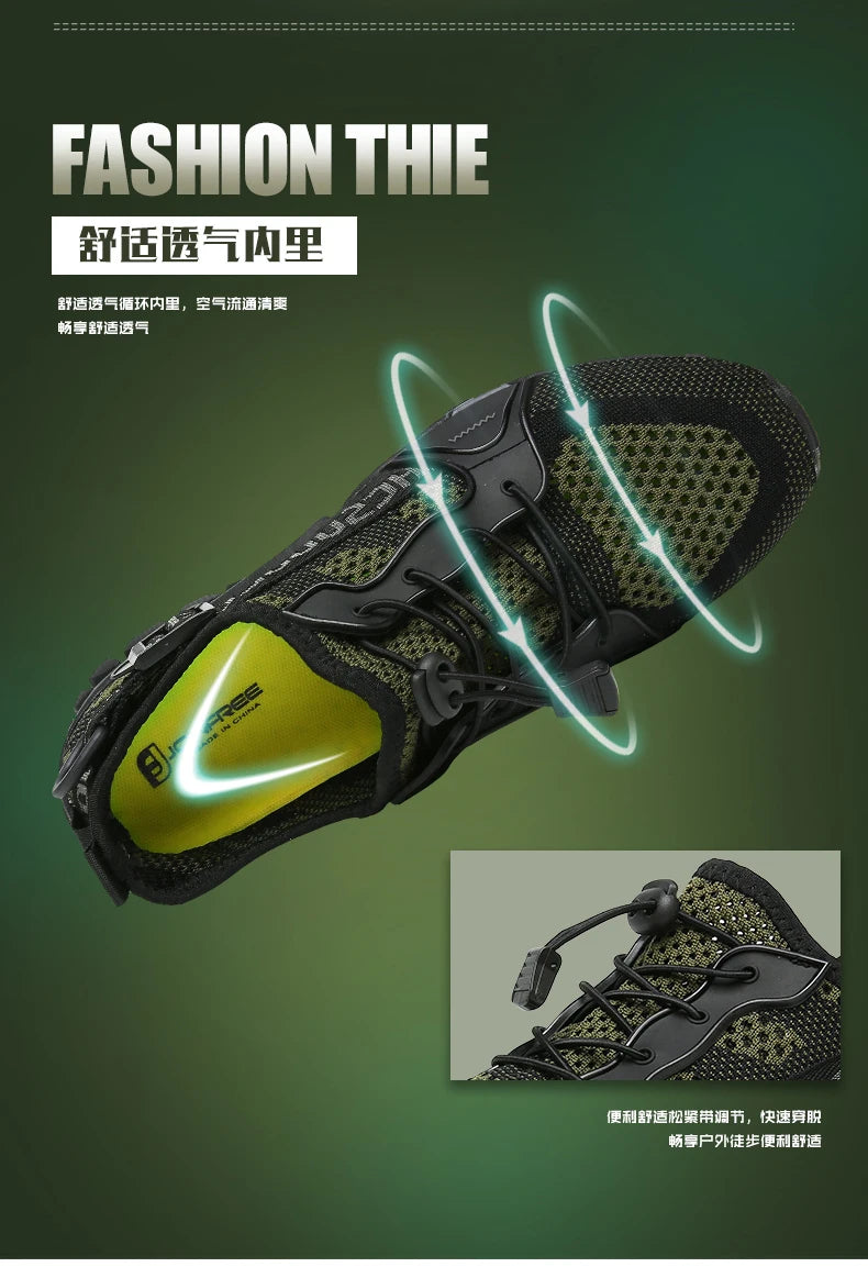 New men's outdoor leisure hiking shoes women's beach shoes wading shoes couples quick-drying rock climbing sneakers size 36-47
