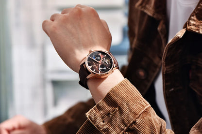 PAGANI DESIGN – Luxus mechanikus férfi karóra, 41 mm, zafírüveg, bőr szíj, vízálló, pilóta stílusú, tourbillon és holdfázis kijelzővel
