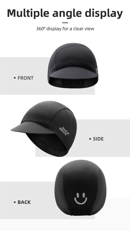 Casquette de cyclisme d'été ROCKBROS avec visière, protection solaire, respirante et à séchage rapide – Casquette de cyclisme pour les sports de plein air, la pêche et le cyclisme