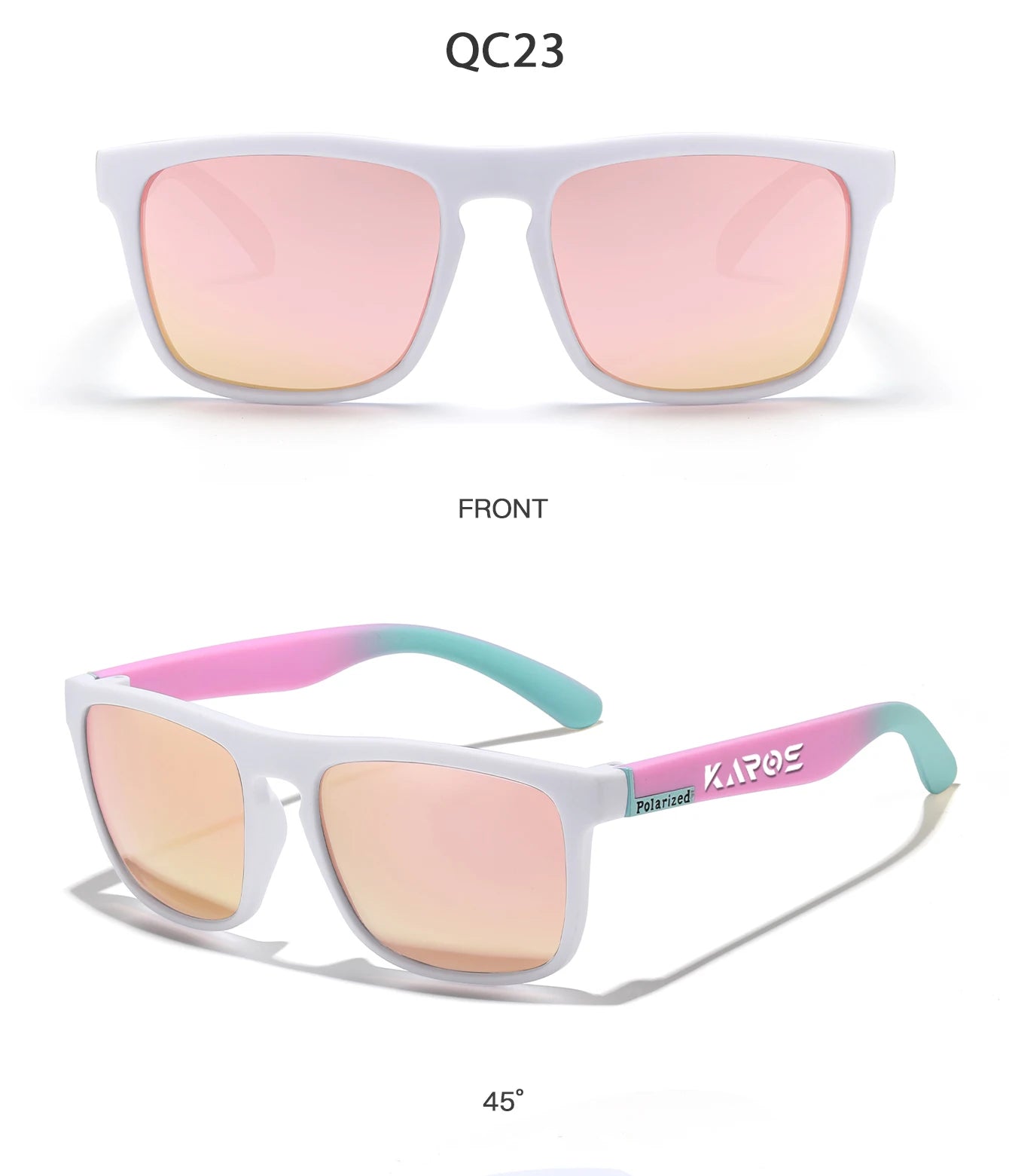 Karos Vintage Polarized Sunglasses Fashion Square Travel Driving Fishing Glasses Men Women Sports UV400 Eyewear Box YZ2024WB