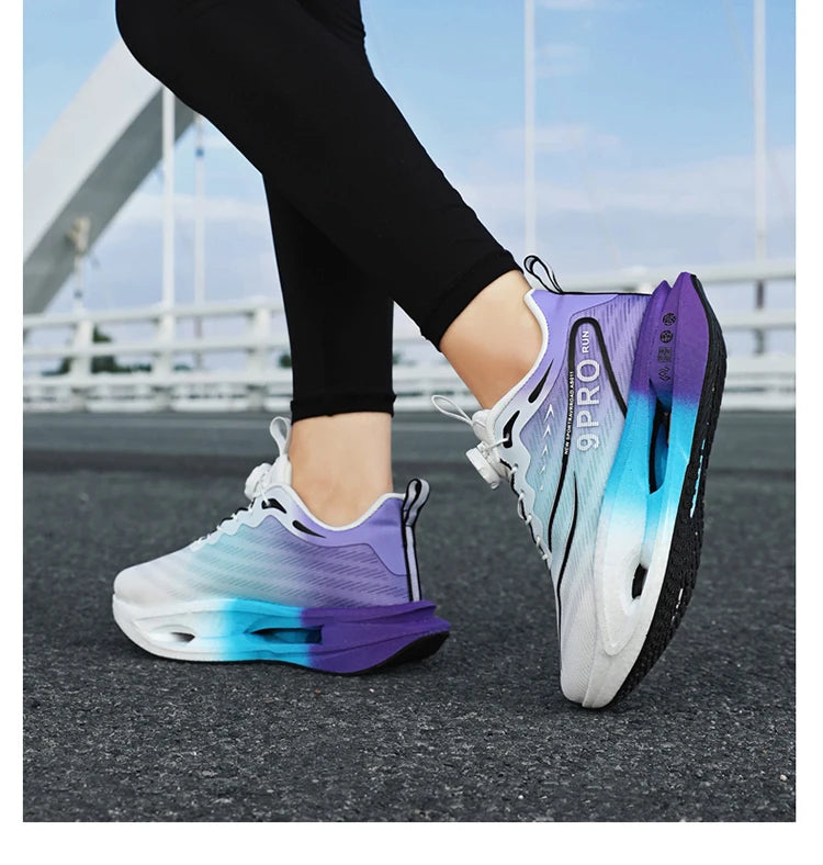 Zapatillas de running para hombre y mujer, transpirables, deportivas de competición, con amortiguación de carbono, ligeras, para jogging y entrenamiento masculino