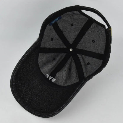 Modne czapki baseballowe z daszkiem typu snapback z haftem „Fashion NYC”, wykonane z dżinsu, regulowane, na co dzień, dla dorosłych, do prania, sportowe, golfowe, przeciwsłoneczne