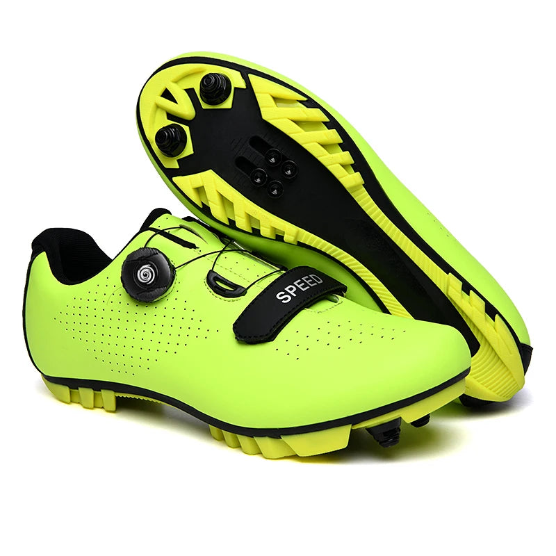 New Unisex Pedal Cycling Shoes, Flat Shoes Suitable for Mountain Sports, Pedal Self-Locking Cycling Shoes, Breathable Cycling Shoes