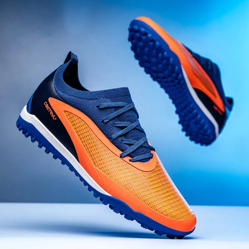 Nuove scarpe da calcio da uomo per esterno con tacchetti, traspiranti, antiscivolo, per adulti, scarpe sportive da calcio con tacchetti lunghi per allenamento, ragazzi e partite, confortevoli