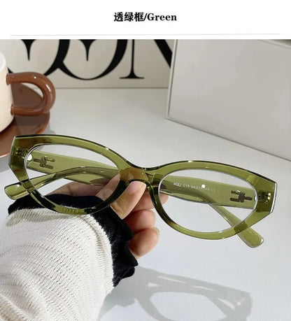 EYORA Vintage Cat Eye Reading Glasses Women Anti Blue Ray Myopia Eyewear Photochromic Progressive Prescription Optical Glasses