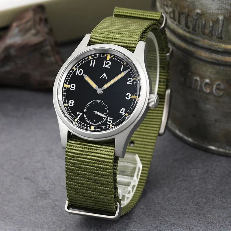 Militado D12 Quartz Watch Men VD78 Movement Domed Sapphire Crystal V2 Clear AR Coating Wristwatch 10Bar Water Resistance Watch