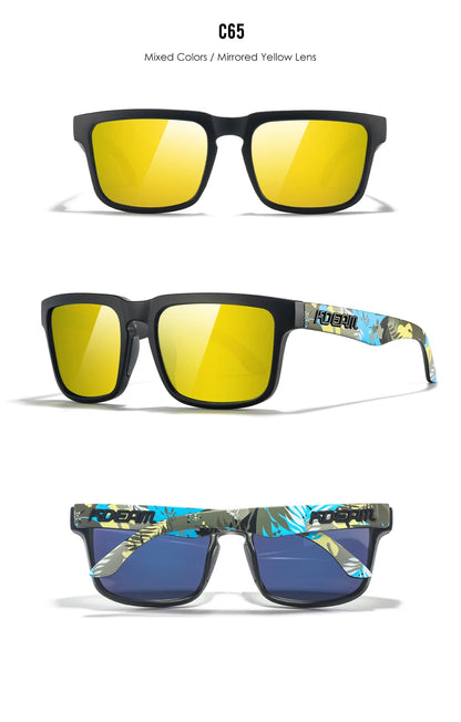 KDEAM Unisex Square Sunglasses Polarized Flash With Stylish Mirrored Pink Sun Glasses New Colors KD332