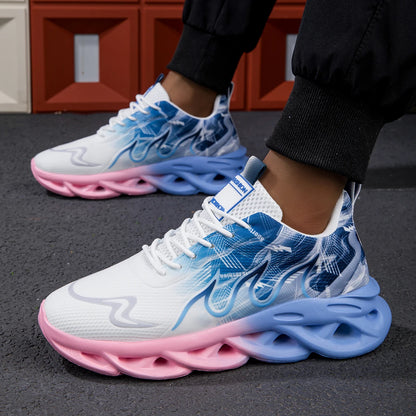 2025 unisexe chaussures de course hommes femmes léger maille respirant confortable plat doux chaussures de Tennis été à lacets baskets homme
