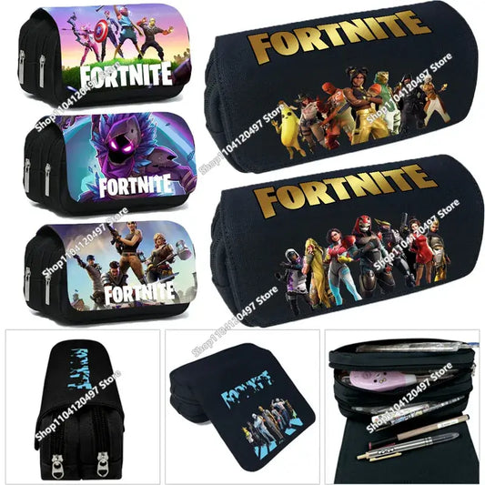 Victory Royale ученически несесер за момчета и момичета, Fortnite, голям капацитет, Peely, Llama Hero, детска кутия за химикалки, чанти за деца и тийнейджъри