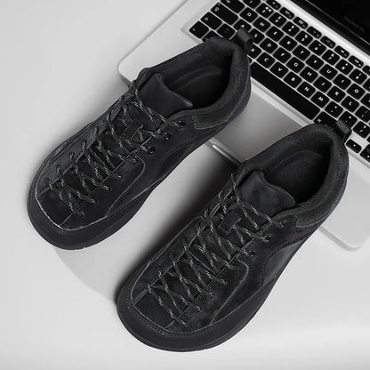 2026 nye brede herresko – minimalistiske barfodssneakers til vandring, zero drop-løbesko, udendørs sneakers med bred tåboks og skridsikker sål