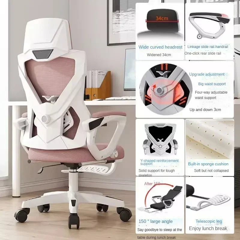 Computer Chair, Rotating Office Chair, Boss Chair, Comfortable To Lie Down, Student Bedroom, Engineering Chairs,e-sports Chairs
