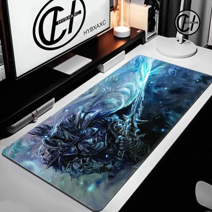 World of Warcraft Lich King -hiirimatto PC HD anime -pelitarvikkeet näppäimistöhiirimatto kannettavalle XXL-pelikaapin pöytämatto matto