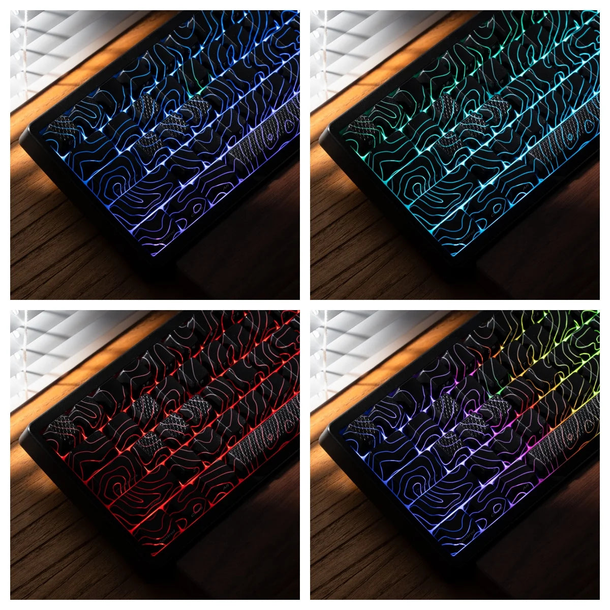 XVX M67 JadeStone Mechanical Keyboard With IMD-Tech Keycaps Hot Swappable Gasket Tri-Mode Custom RGB Wireless Keyboard 65%