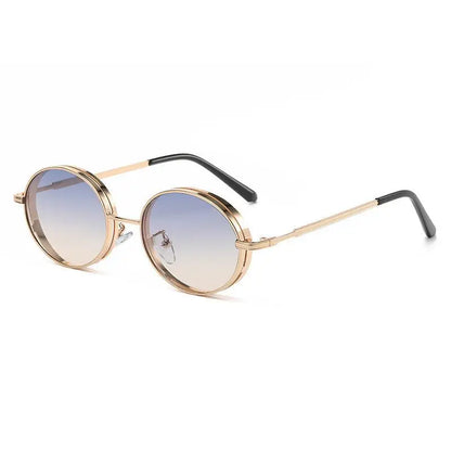 Oval Steampunk Sunglasses For Women Retro Sun Glasses Male Female Brand Designer Metal Frame Eyewear Lentes De Sol Mujer