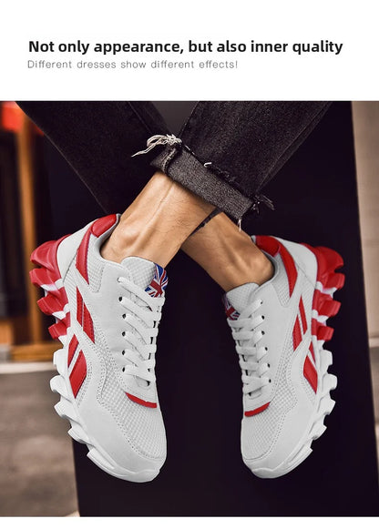 men's and women's running shoes breathable casual sneakers anti-slip vibration comfortable walking shoes 38-46