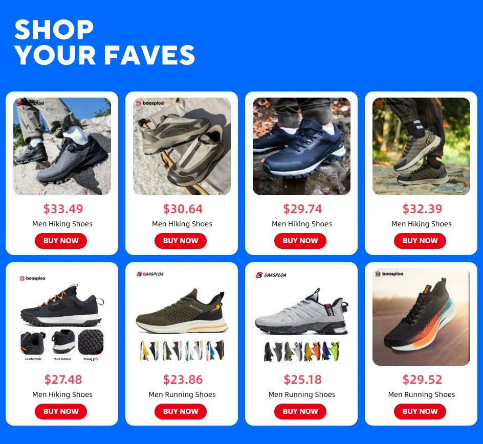 Baasploa Running Shoes Men Carbon Plate Professional Cushioning Anti-Slip Sneaker Female Casual Breathable Jogging Sports Shoes
