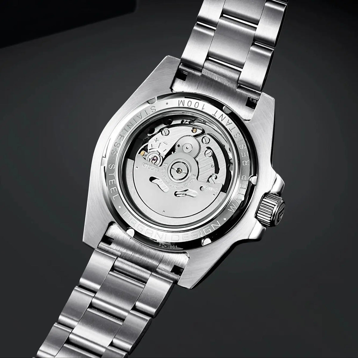 PAGANI DESIGN Fashion Men's Sports Automatic Mechanical Watch NH35 Stainless Steel Sapphire waterproof watch reloj hombre PD1661