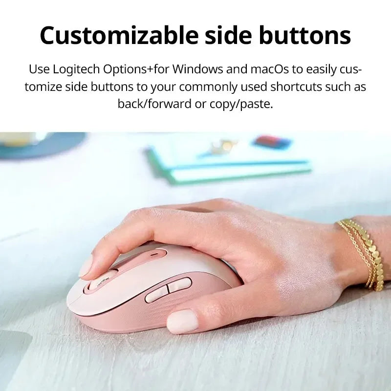 Logitech M650 M650L Wireless Bluetooth Silent Mouse Office Laptop Sensor Technology Advanced Optical Programmable Buttons Mice