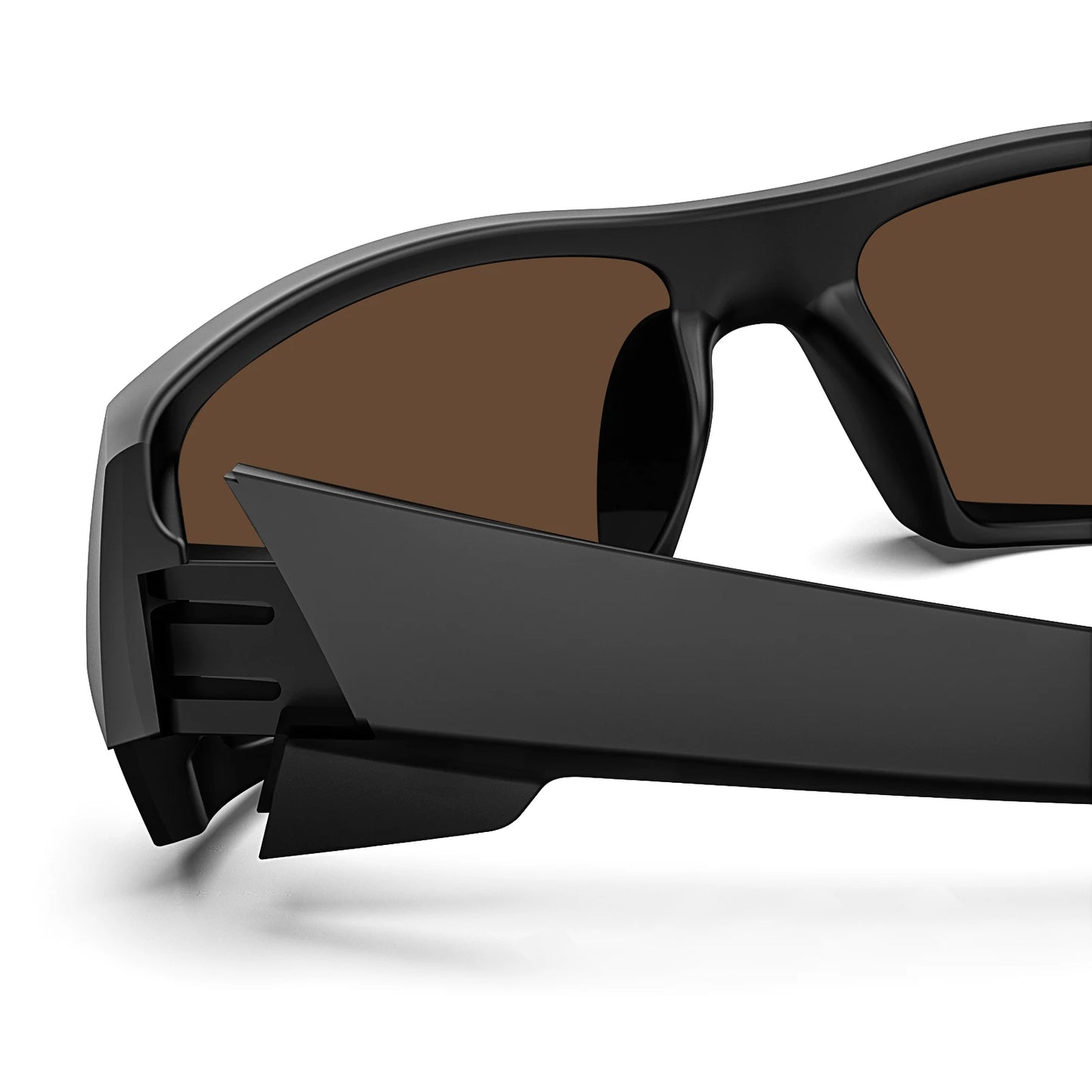 MAXJULI Z87 Polarized Sunglasses Men Wrap Around Sport Driving UV400 Retro Vintage Shield Safety Glasses 8231