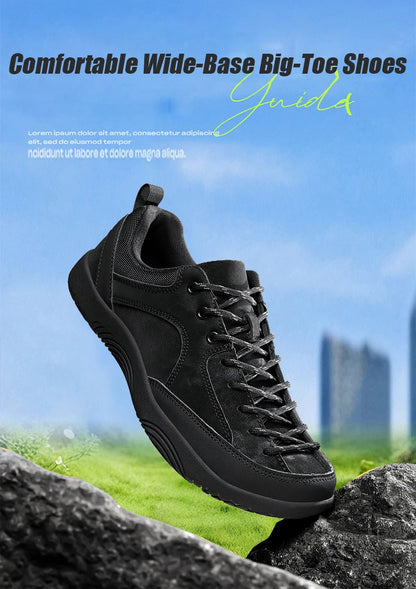 2026 nye brede herresko – minimalistiske barfodssneakers til vandring, zero drop-løbesko, udendørs sneakers med bred tåboks og skridsikker sål