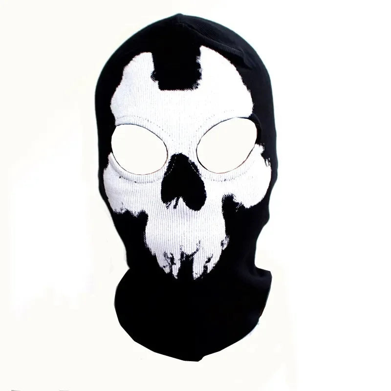 Unisex Ghost Print Skull Motorcycle Face Mask War Game Call Of Duty MWII 2022 COD Ghost Simon Riley Balaclava Mask For Adult